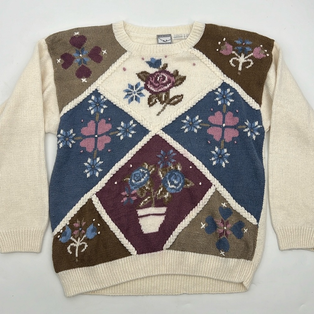 Vintage Crochete Grandmacore sweater
